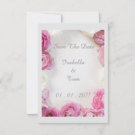Blomster Ros Spara Dagen Kort  Elegant Bröllop
