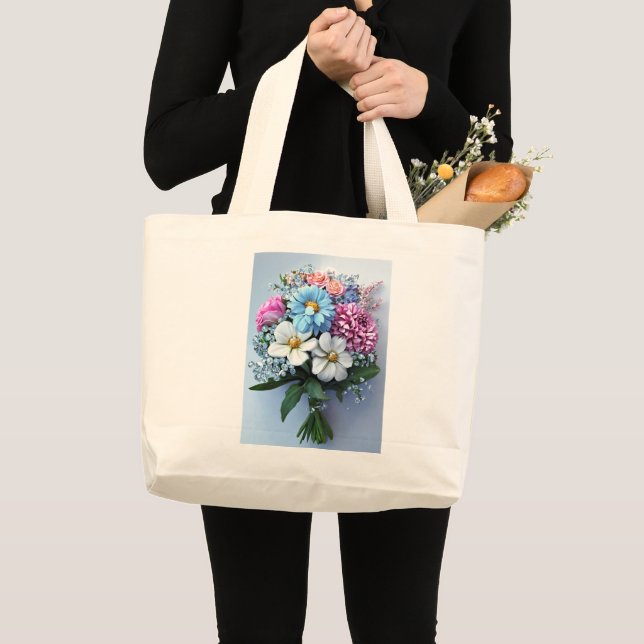 Blomster Shoppingväska Jumbo Tygkasse (Framsida (produkt))