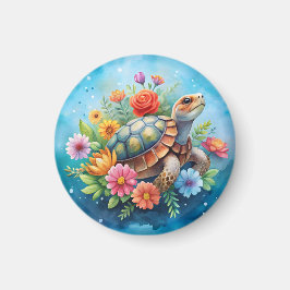 Blomster Sköldpadda Magnet
