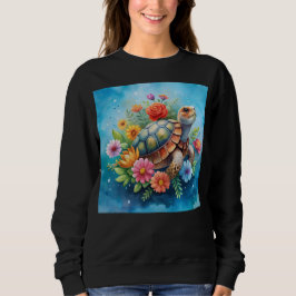 Blomster Sköldpadda T Shirt