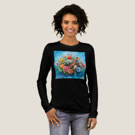 Blomster Sköldpadda T Shirt