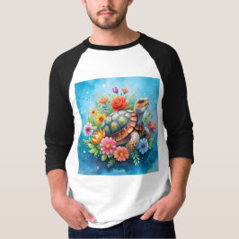 Blomster Sköldpadda T Shirt