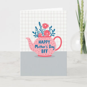 Blomster Tea Mors Dags Bff-kort Kort