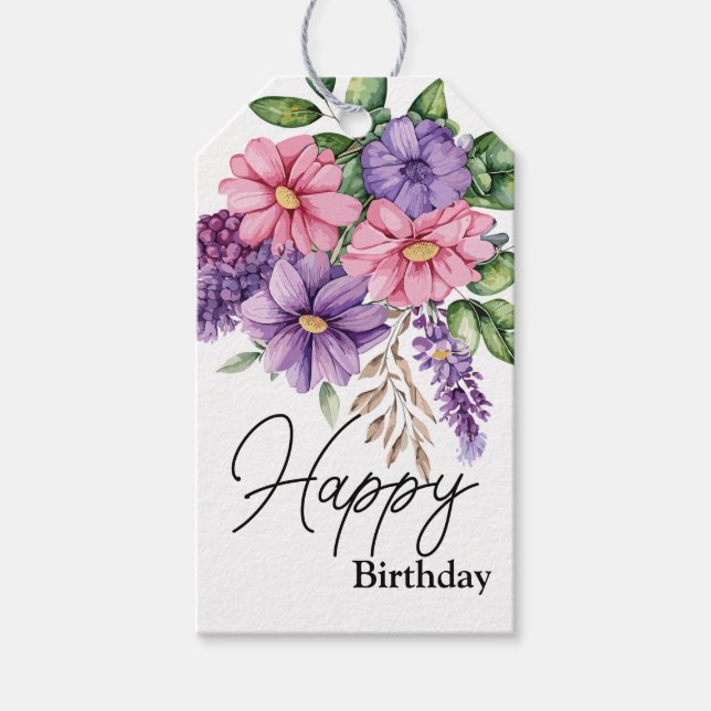 Blomsterälskare Presentetikett (Framsidan)