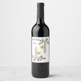 Blomsteranatomi - Kotpelare, Höftben Vinflaska Etikett
