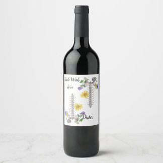 Blomsteranatomi - Kotpelare, Höftben Vinflaska Etikett