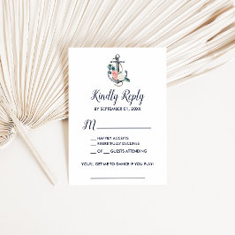 Blomsterankare | Sommarlåtsförfrågan RSVP-kort OSA Kort