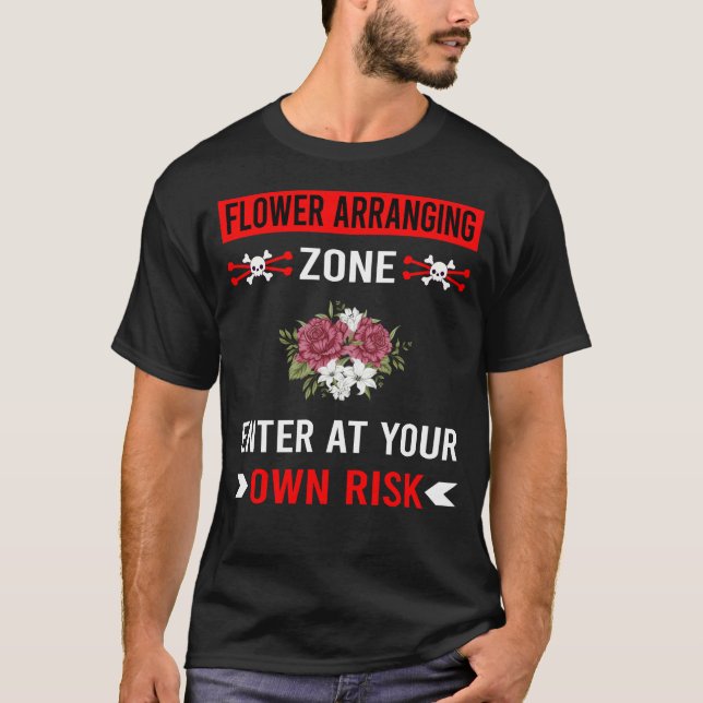 Blomsterarrangemang Blomsterdesign T Shirt (Framsida)