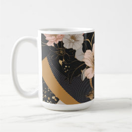 blomsteravtryck kaffemugg
