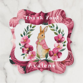 Blomsterbabybabyskor i Äventyr Tack Gåvor Etiketter