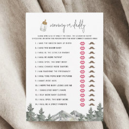 Blomsterbabyskor eller Mamma- eller pappjakort Inbjudningar