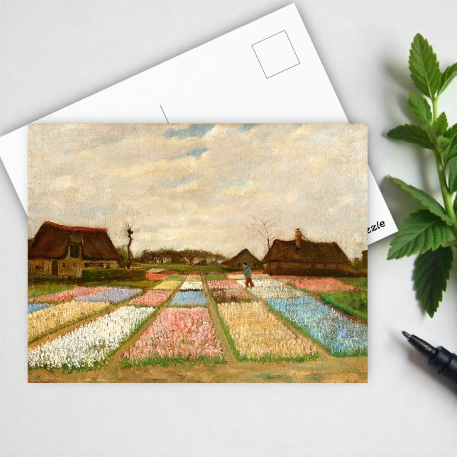 Blomsterbäddar i Holland av Vincent Van Gogh Vykort (Skapare uppladdad)
