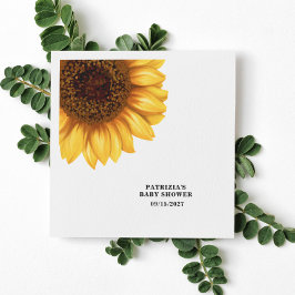 Blomsterblommor, babyskor pappersservett