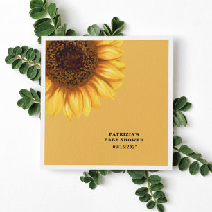 Blomsterblommor, babyskor pappersservett