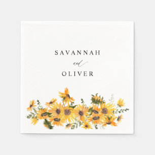 Blomsterblommor Blommigt Namn Napkins 2 Pappersservett