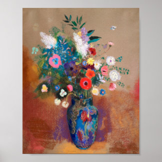 Blomsterbukett av Odilon Redon Poster