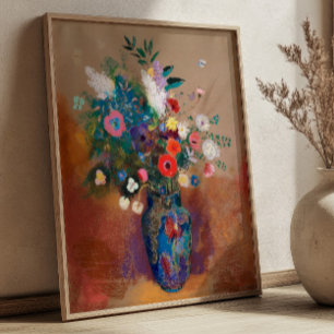 Blomsterbukett av Odilon Redon Stilleben Poster