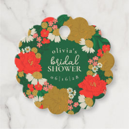 Blomsterbukett Bröllopsdusch Gåvor Etiketter