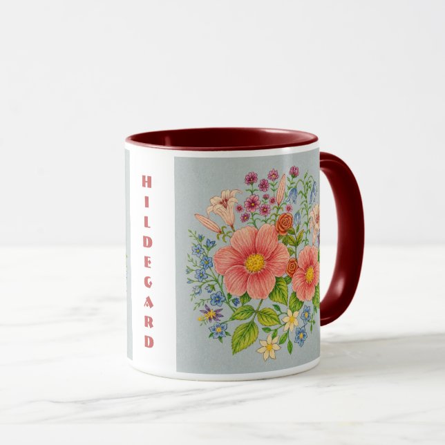 Blomsterbukett Combo-mugg Mugg (Framsida höger)