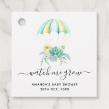 Blomsterbukett Fallskärms Baby Shower Tack