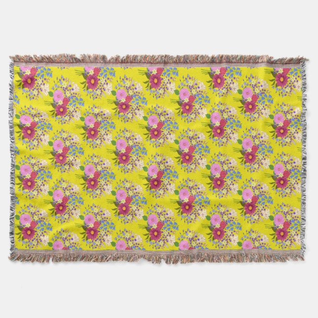 Blomsterbukett Filt (Framsidan)