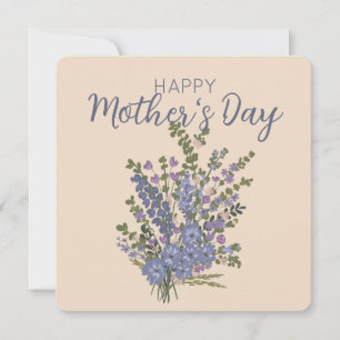 Blomsterbukett Glad mors dag Julkort