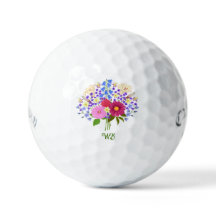 Blomsterbukett golfbollar