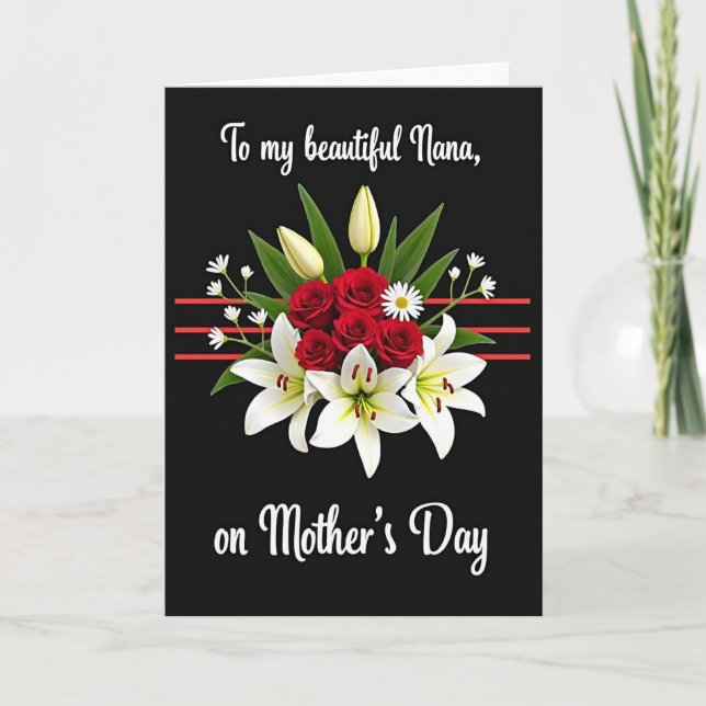 Blomsterbukett Hyllningskort Kort (Framsida)