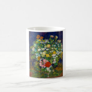 Blomsterbukett i en vas, Van Gogh Kaffemugg