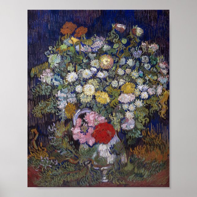 Blomsterbukett i en vas | Van Gogh | Poster (Framsidan)