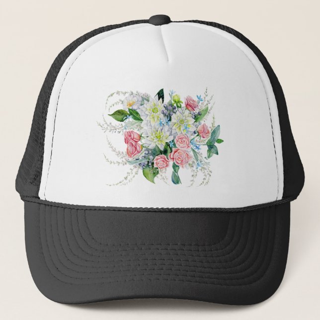 Blomsterbukett Keps (Framsida)
