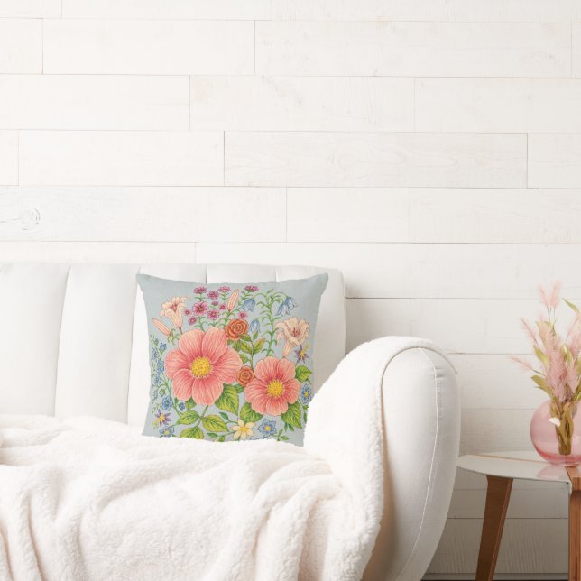 Blomsterbukett Kudde (Soffa)