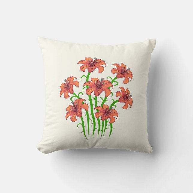 Blomsterbukett Kudde (Framsida)