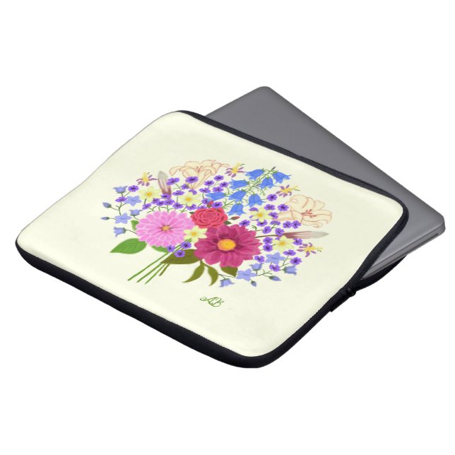 Blomsterbukett Laptop Fodral (Framsida topp)