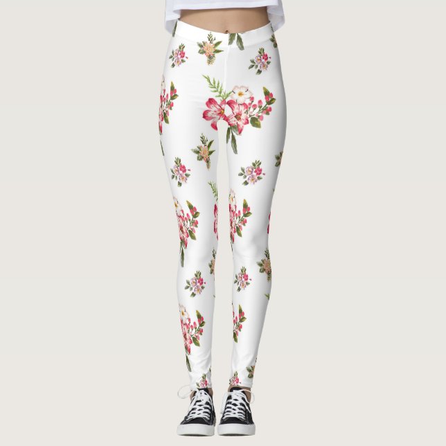 blomsterbukett leggings (Framsida)
