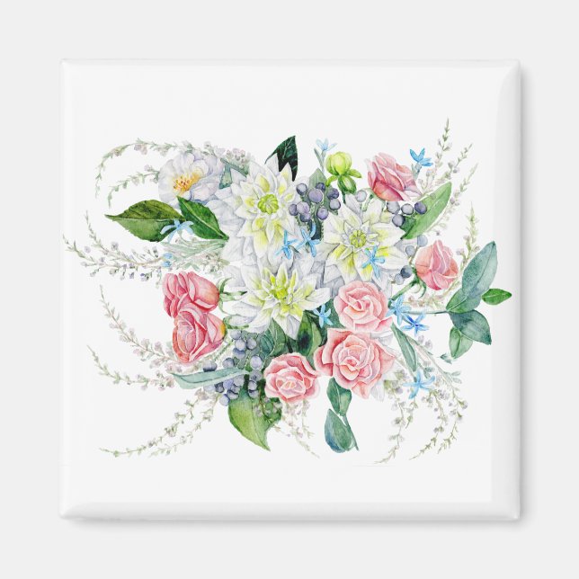 Blomsterbukett Magnet (Framsidan)