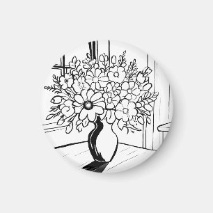 Blomsterbukett magnet