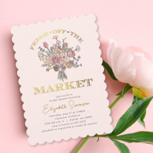 Blomsterbukett Nyfrån Marknaden Bröllopsdusch