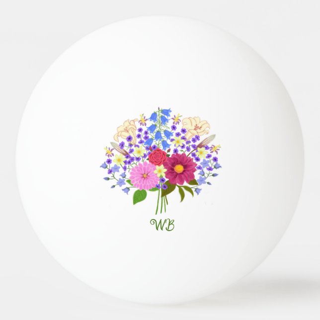 Blomsterbukett Pingisboll (Framsidan)
