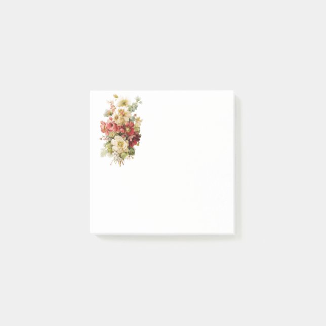 Blomsterbukett Post-it Block (Framsida)