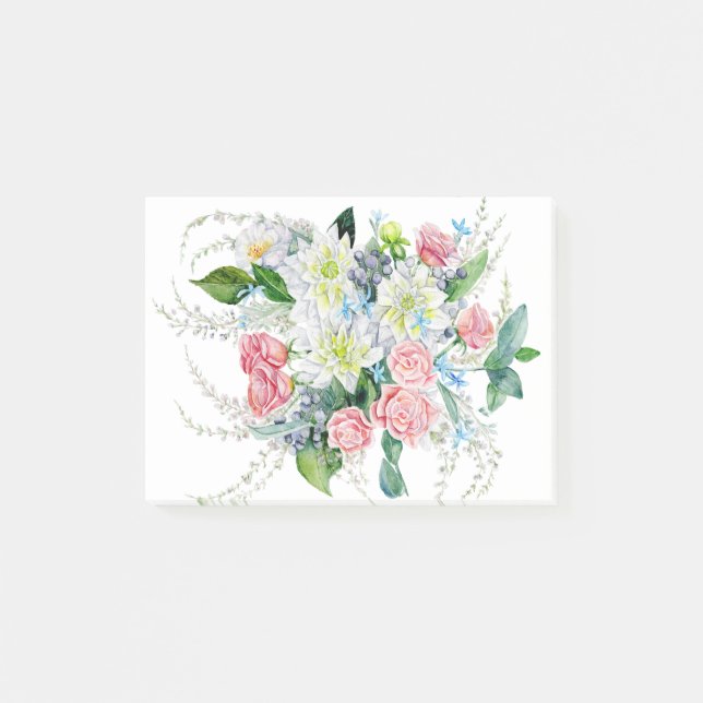 Blomsterbukett Post-it Block (Framsida)