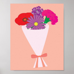 Blomsterbukett Poster