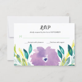 Blomsterbukett RSVP-kort Inbjudningar