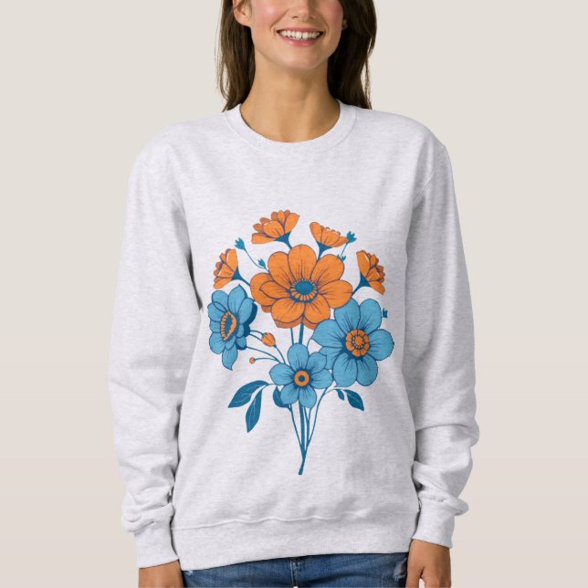 Blomsterbukett T Shirt (Framsida)