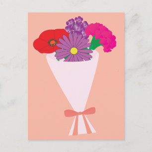 Blomsterbukett Vykort