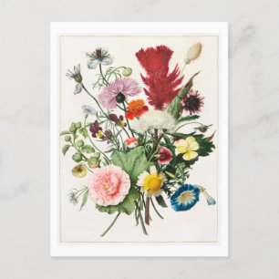 Blomsterbukett vykort