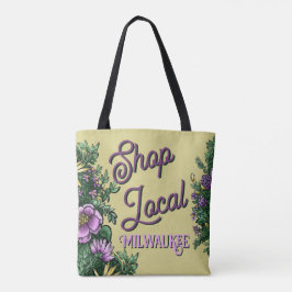 Blomsterbutik lokal, stad tygkasse