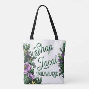 Blomsterbutik lokal, stad tygkasse