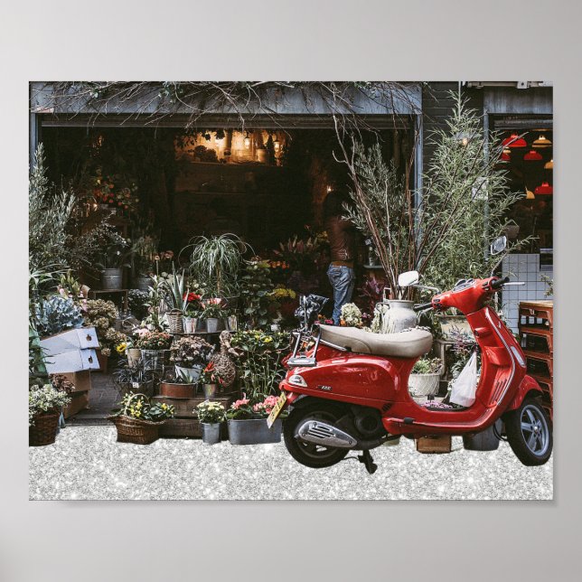 blomsterbutik poster (Framsidan)