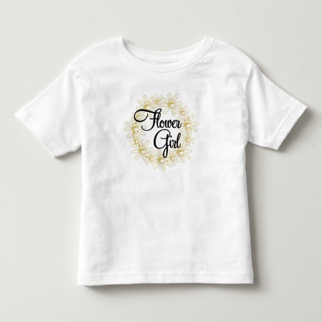 Blomstercirkel för Blommigt av flickor T-shirt (Framsida)
